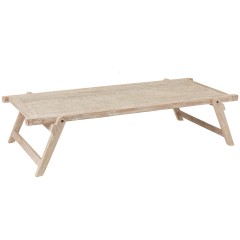 ARMY BED RECYCLED WOOD WHITE WASHED     - CAFE, SIDE TABLES